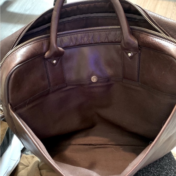 Rare and Authentic GUCCI Vintage Chocolate Brown Guccissima Messenger Briefcase - Picture 4 of 4